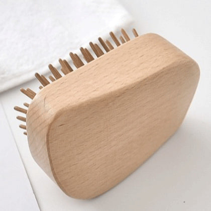 Comb and hair brush cleaner beech wood