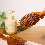 Natural Golden Sandalwood Double-sided Massage Hair Brush