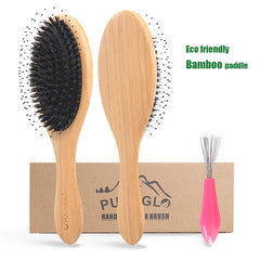 Natural Bamboo Bristle Body Bath Brush – pureGLO Naturals