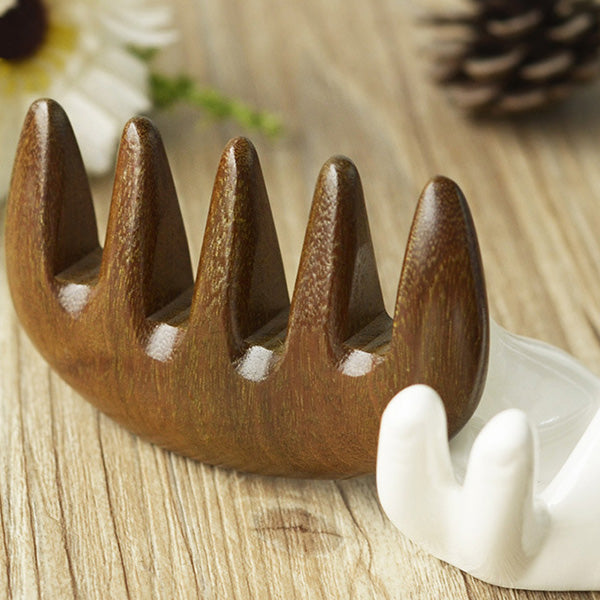 Natural Black Sandalwood Wide-tooth Curly Hair Comb – pureGLO Naturals